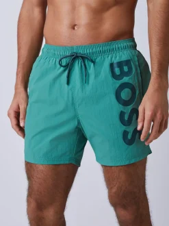 BOSS Green Octopus Logo Swim Shorts