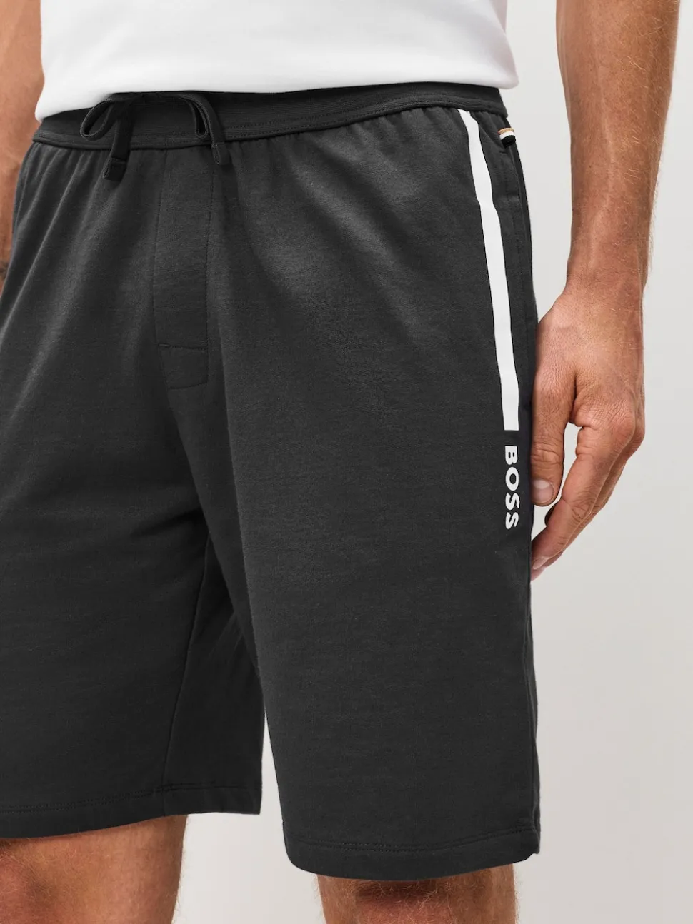 BOSS Grey Authentic Logo Shorts