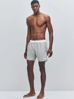 BOSS Grey Chrome Starfish Quick Dry Swim Shorts