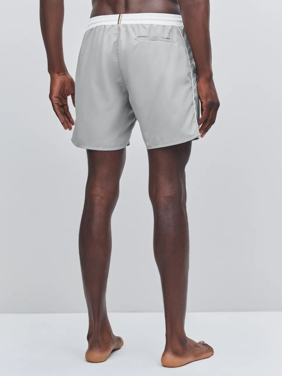BOSS Grey Chrome Starfish Quick Dry Swim Shorts