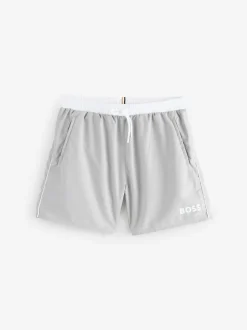 BOSS Grey Chrome Starfish Quick Dry Swim Shorts