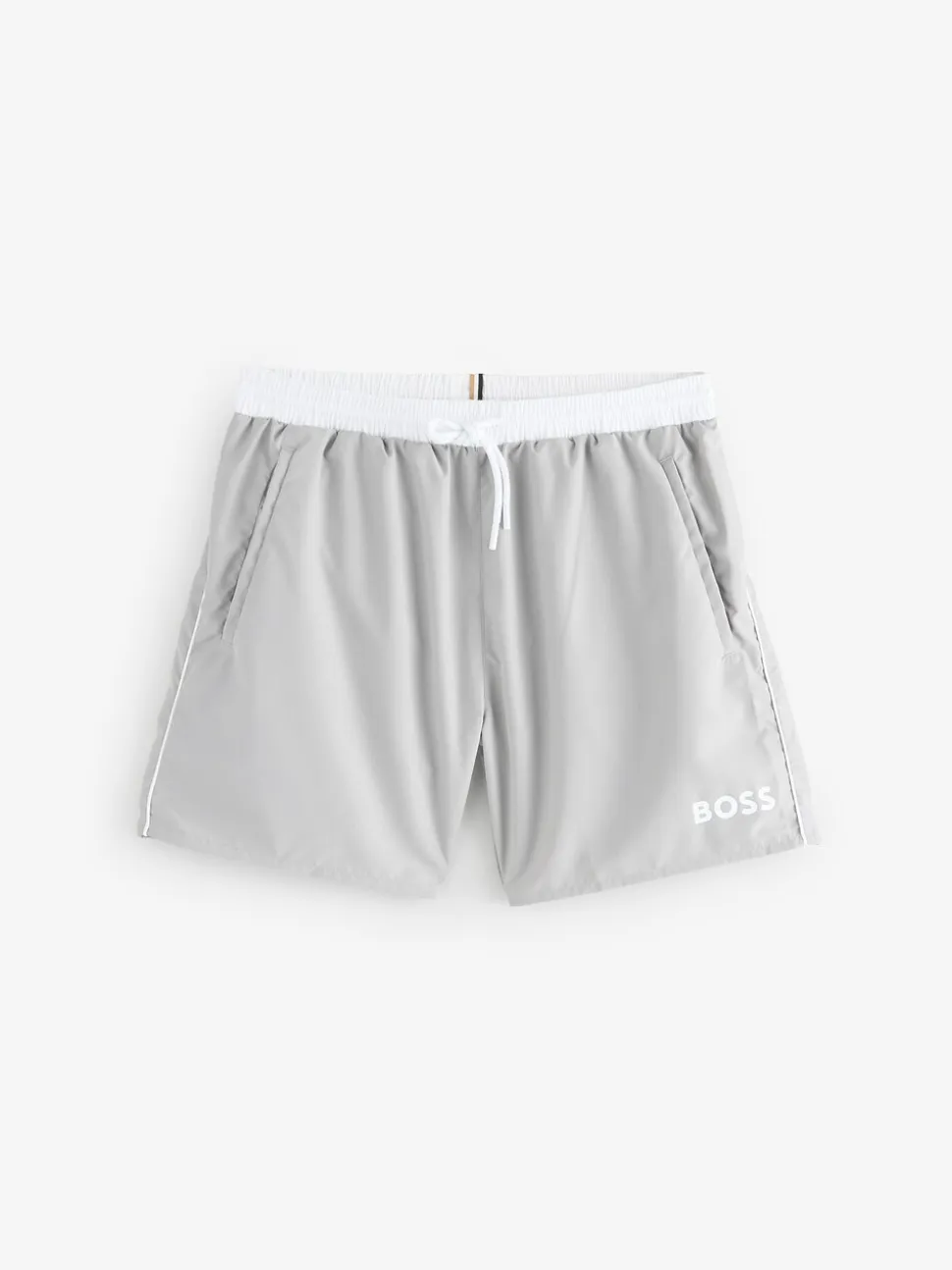 BOSS Grey Chrome Starfish Quick Dry Swim Shorts