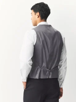 BOSS Grey Light Slim Fit Tailored Waistcoat