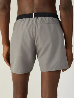 BOSS Grey Light Starfish Quick Dry Swim Shorts