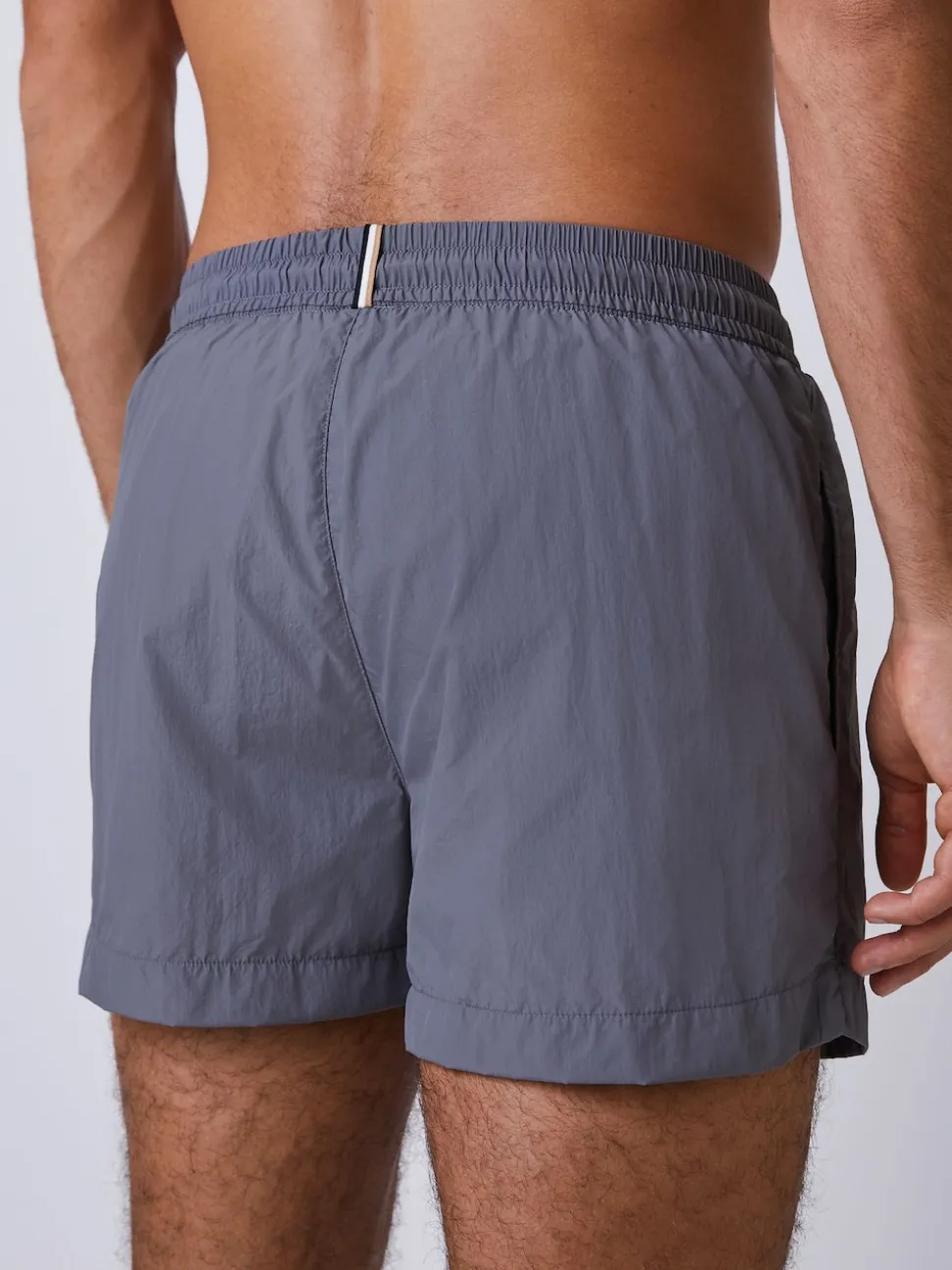 BOSS Grey Mooneye Logo Swim Shorts
