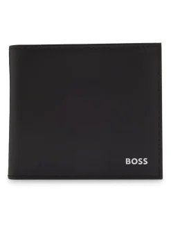 BOSS Grey Randy Signature Logo Billfold Wallet