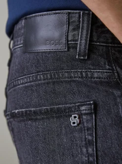 BOSS Grey Re.Maine Regular-Fit Stretch Denim Jeans