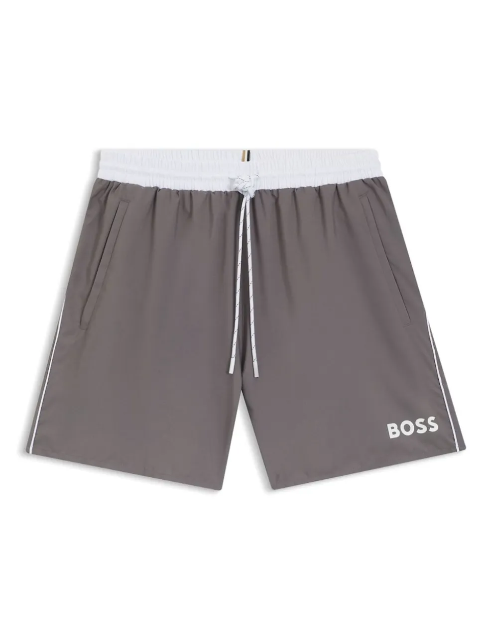 BOSS Grey Starfish Quick Dry Swim Shorts