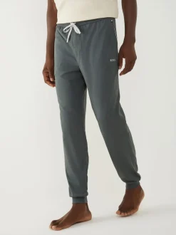 BOSS Grey Stretch Cotton Tracksuit Bottoms