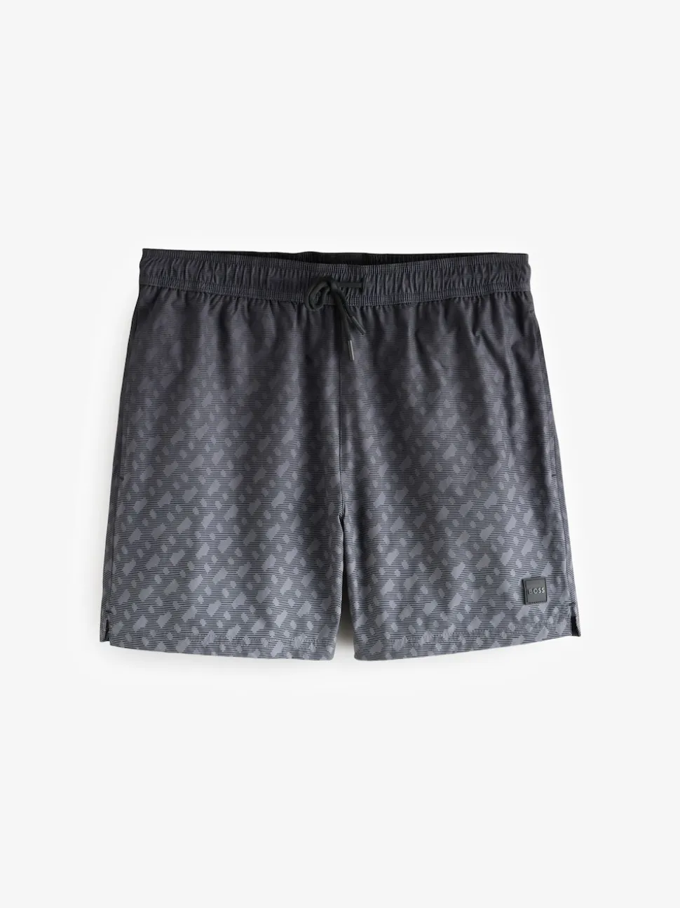 BOSS Grey Vale Logo Swim Shorts