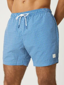 BOSS Light Blue Vibe Printed Swim T-shirt