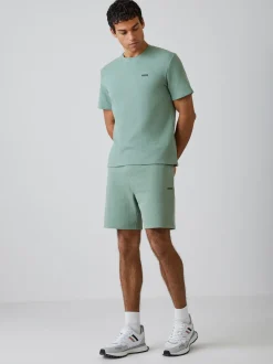 BOSS Light Green Waffle Shorts