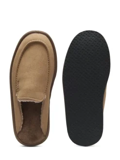 BOSS Natural Lined Mules