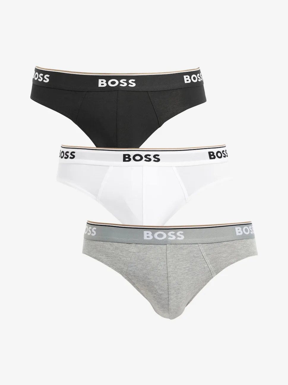 BOSS Natural Power Stretch Cotton 3 Pack Briefs