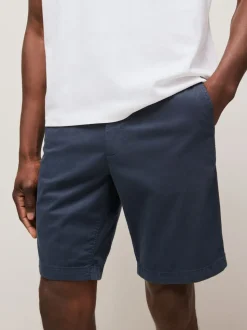 BOSS Navy Blue Slim Fit Chino Shorts