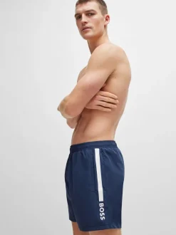 BOSS Navy Quick Drying Swim Shorts