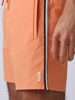 BOSS Orange Iconic Side Stripe Logo Swim Shorts