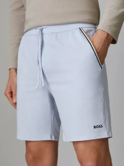 BOSS Purple Unique Logo Shorts