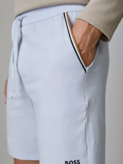 BOSS Purple Unique Logo Shorts