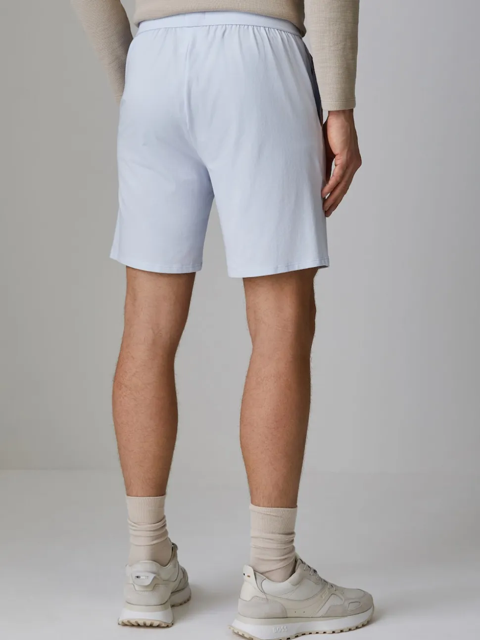 BOSS Purple Unique Logo Shorts