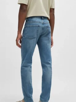 BOSS Sky Blue Maine Regular Fit Stretch Jeans