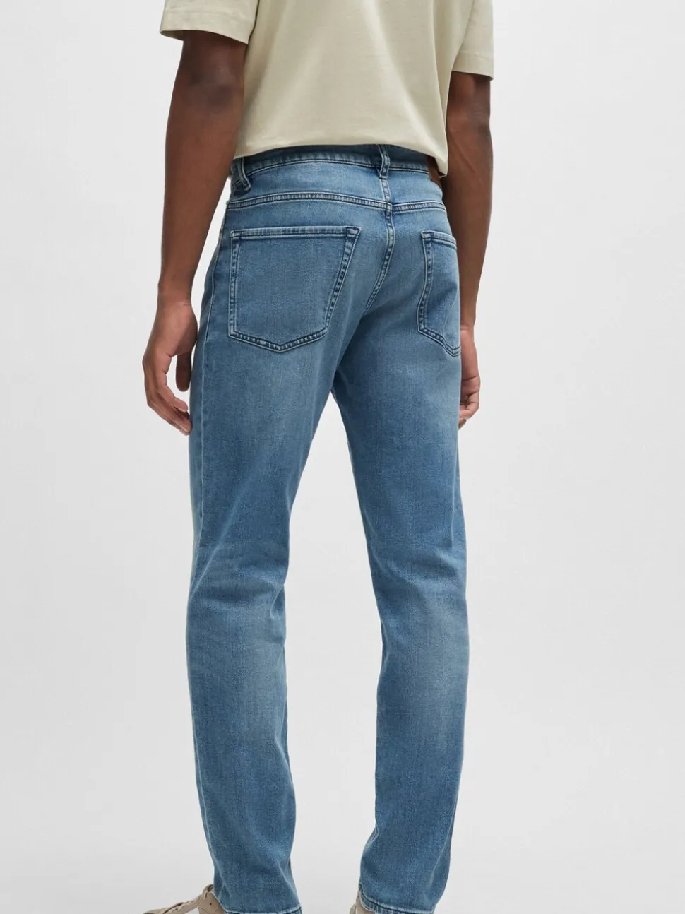 BOSS Sky Blue Maine Regular Fit Stretch Jeans