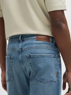 BOSS Sky Blue Maine Regular Fit Stretch Jeans
