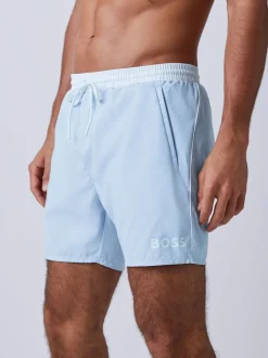 BOSS Sky Blue Starfish Quick Dry Swim Shorts