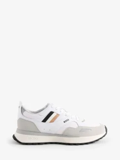 BOSS White Logo Trainers
