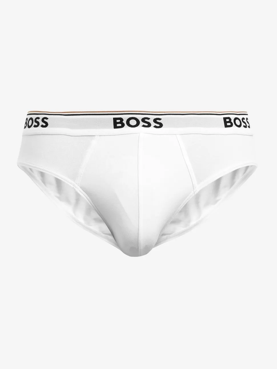 BOSS White Power Stretch Cotton 3 Pack Briefs