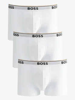 BOSS White Power Stretch Cotton 3 Pack Boxers