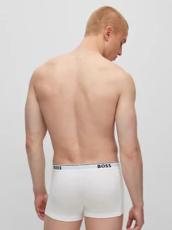 BOSS White Power Stretch Cotton 3 Pack Boxers