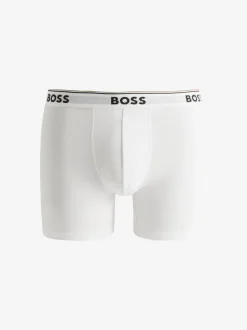 BOSS White Power Stretch Cotton 3 Pack Boxers