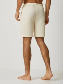 BOSS White Waffle Shorts
