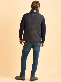 Brakeburn Black Oakham Diamond Quilted Gilet
