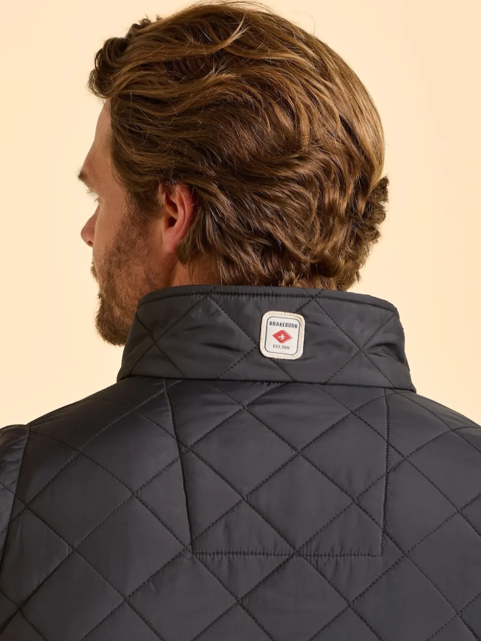 Brakeburn Black Oakham Diamond Quilted Gilet