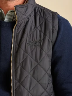 Brakeburn Black Oakham Diamond Quilted Gilet