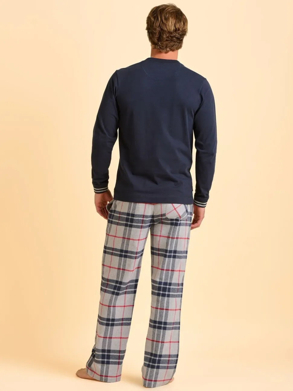 Brakeburn Cream Cassington Pyjama Bottoms