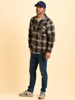 Brakeburn Natural Badbury Check Shirt