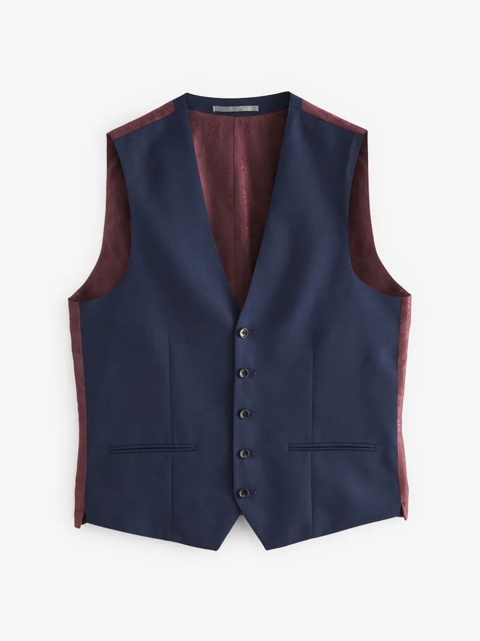Bright Blue Signature Tollegno Suit Waistcoat