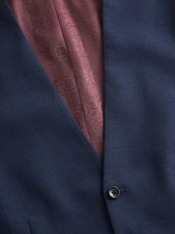 Bright Blue Signature Tollegno Suit Waistcoat