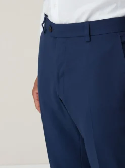 Bright Blue Skinny Fit Suit Trousers