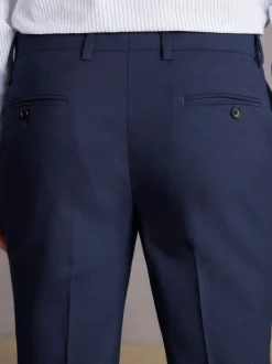 Bright Blue Slim Fit Signature Tollegno Suit Trousers