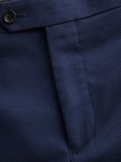 Bright Blue Slim Fit Signature Tollegno Suit Trousers