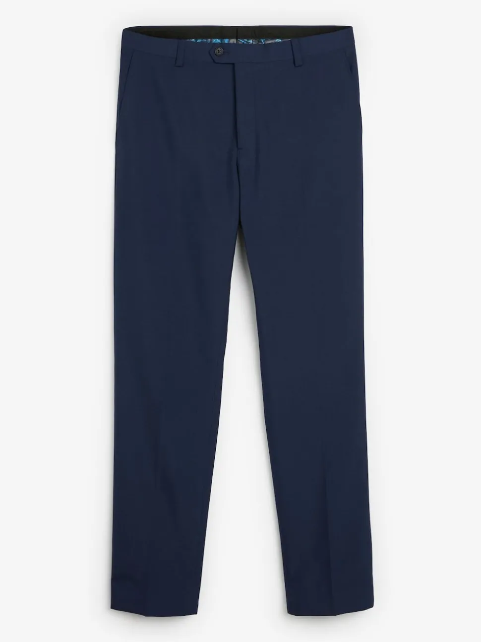 Bright Blue Slim Fit Suit Trousers