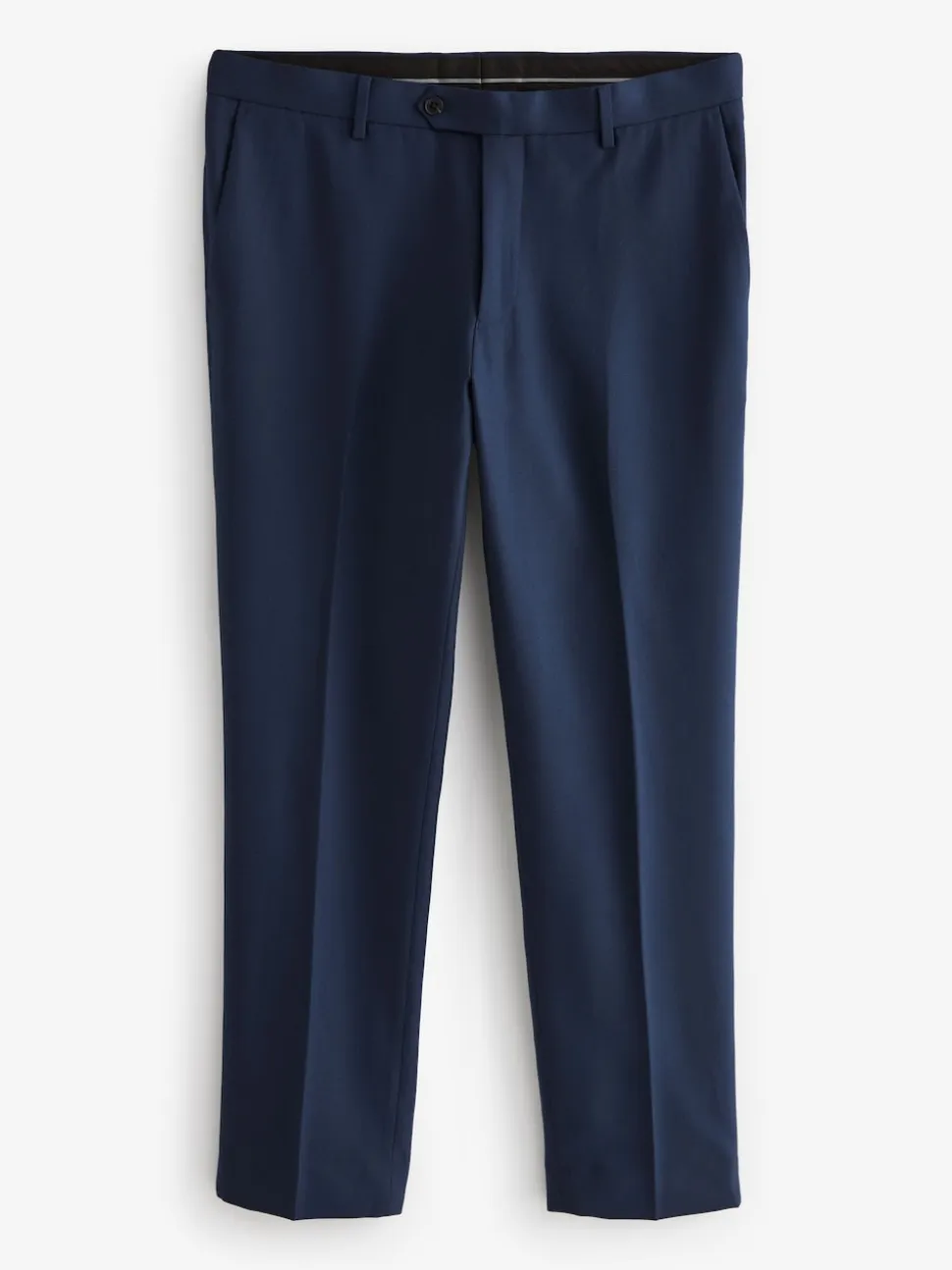 Bright Blue Slim Fit Textured Suit Trousers