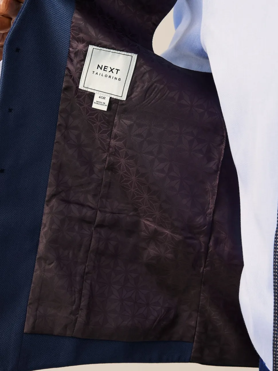 Bright Blue Textured Suit Waistcoat