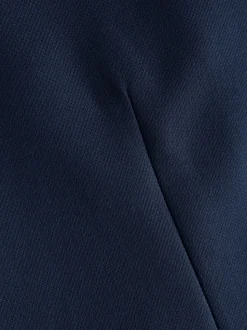 Bright Blue Textured Suit Waistcoat