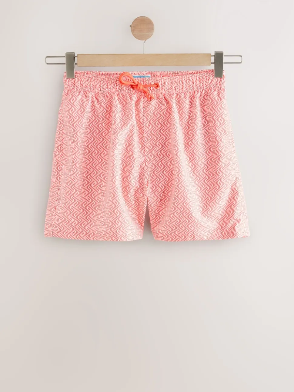Bright Blue/Coral Geometric Printed Swim Shorts 2 Pack