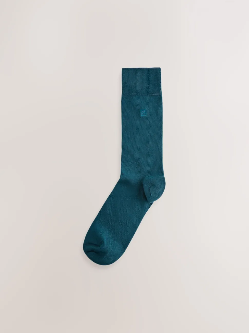 Bright Blue/Green/Red 8 Pack Embroidered Lasting Fresh Socks